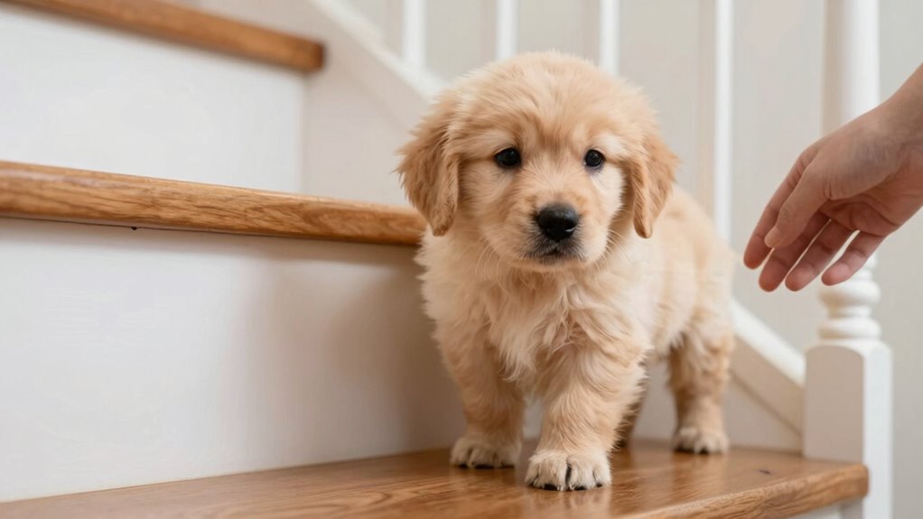 safe puppy stair training