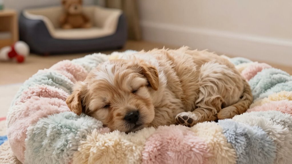 timing for puppy alone