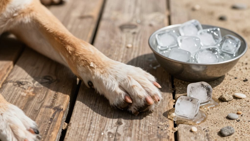 treating paw pad injuries