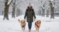 winter dog walking safety