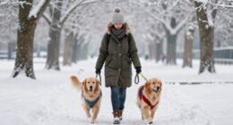 winter dog walking safety