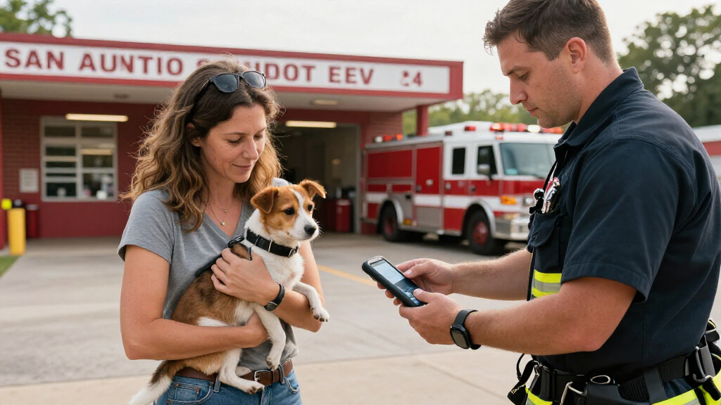 San Antonio Fire Stations Offer Free 24/7 Microchip Scans For Lost Pets - San Antonio Express-News
